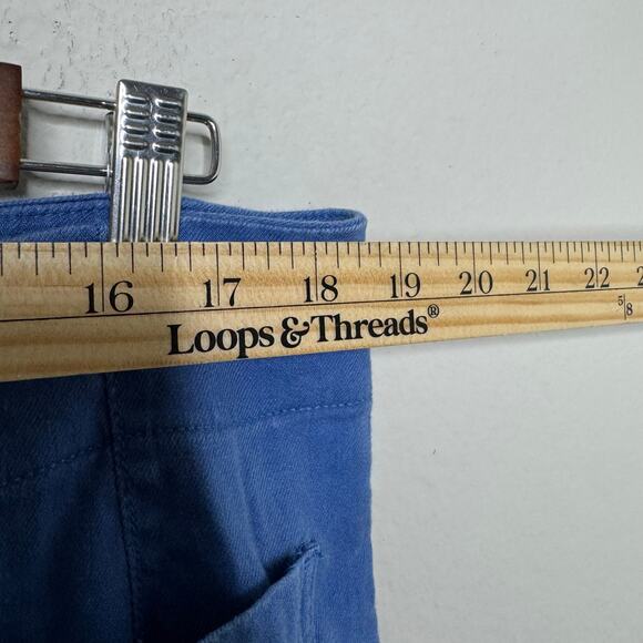 Maeve The Colette Blue Linen Blend Wide Leg Pants Women’s 18W Cropped - Picture 10 of 12